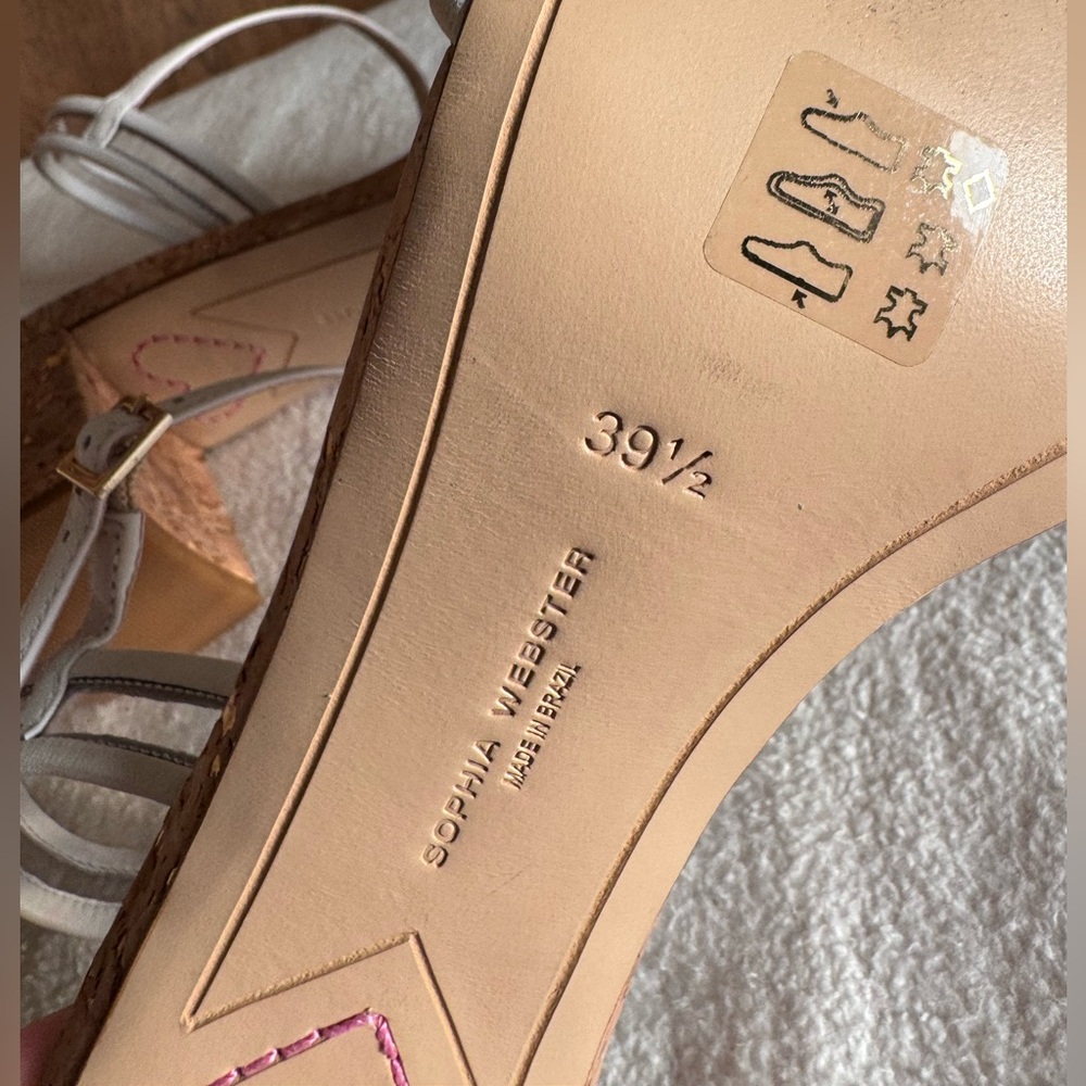 Sophia Webster strappy heel sandal size US 9.8 - Picture 7 of 14